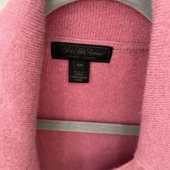 Saks Fifth Avenue 95% cashmere wrap. Gorgeous pink and lush. Super soft! - Picture 2 of 6